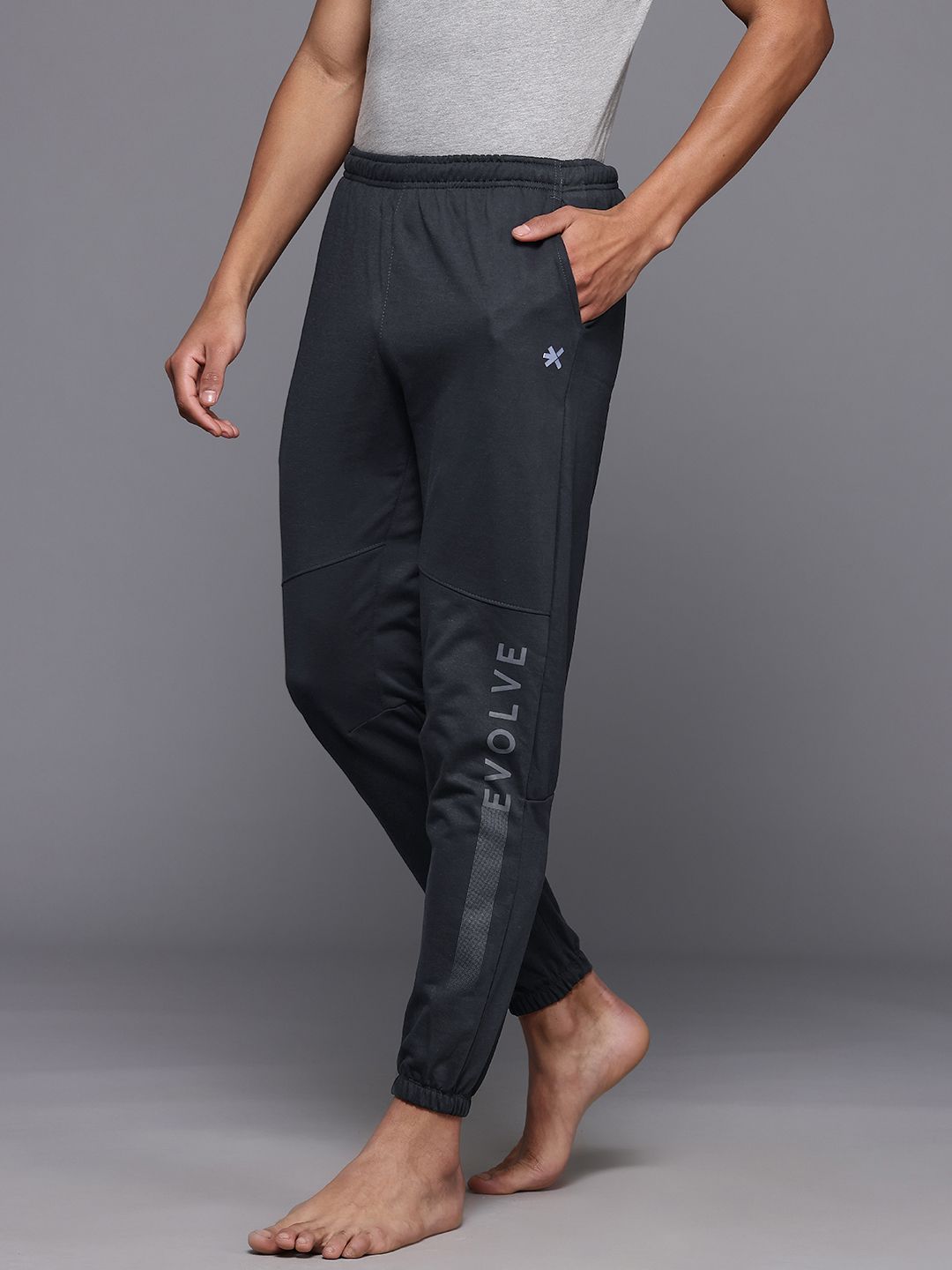 HRX by Hrithik Roshan Men Typography Print Yoga Joggers
