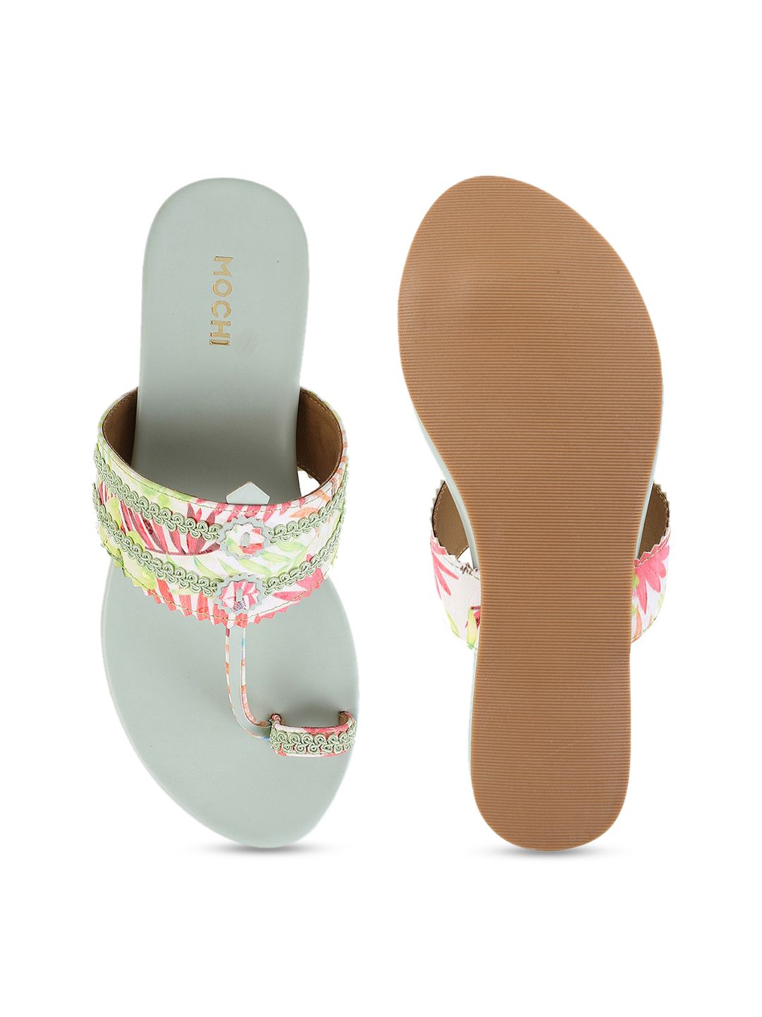 Mochi Printed One Toe Flats