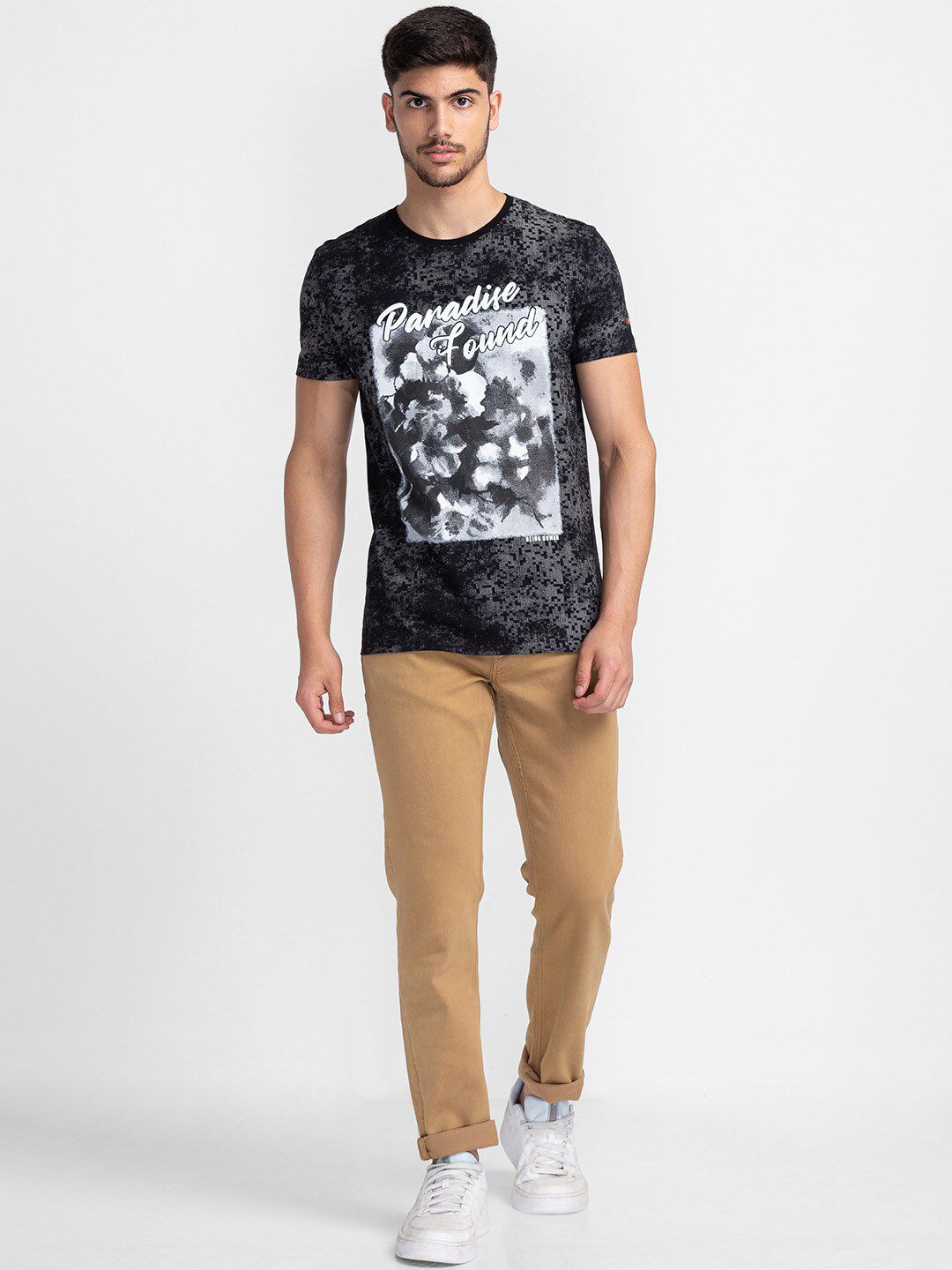 Being Human Graphic Printed Round Neck T-shirt