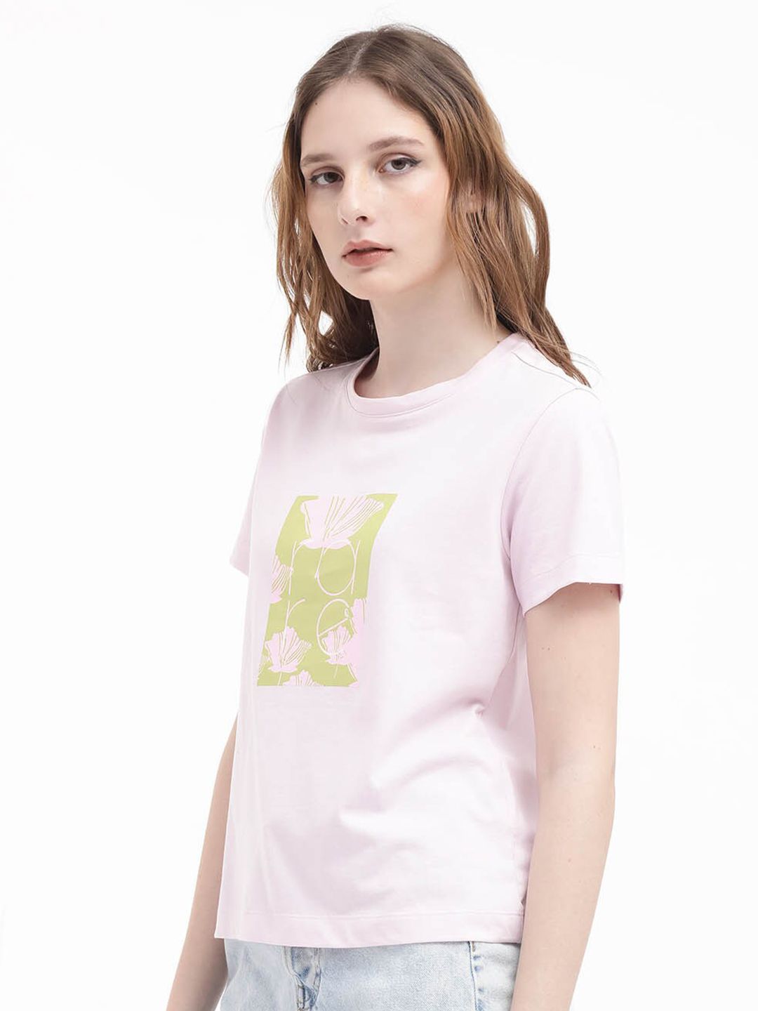 RAREISM Graphic Printed Cotton T-shirt