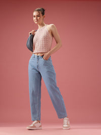 DressBerry Women High-Rise Light Fade Stretchable Jeans