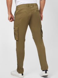 SPYKAR Men Tapered Fit Mid Rise Cotton Cargos