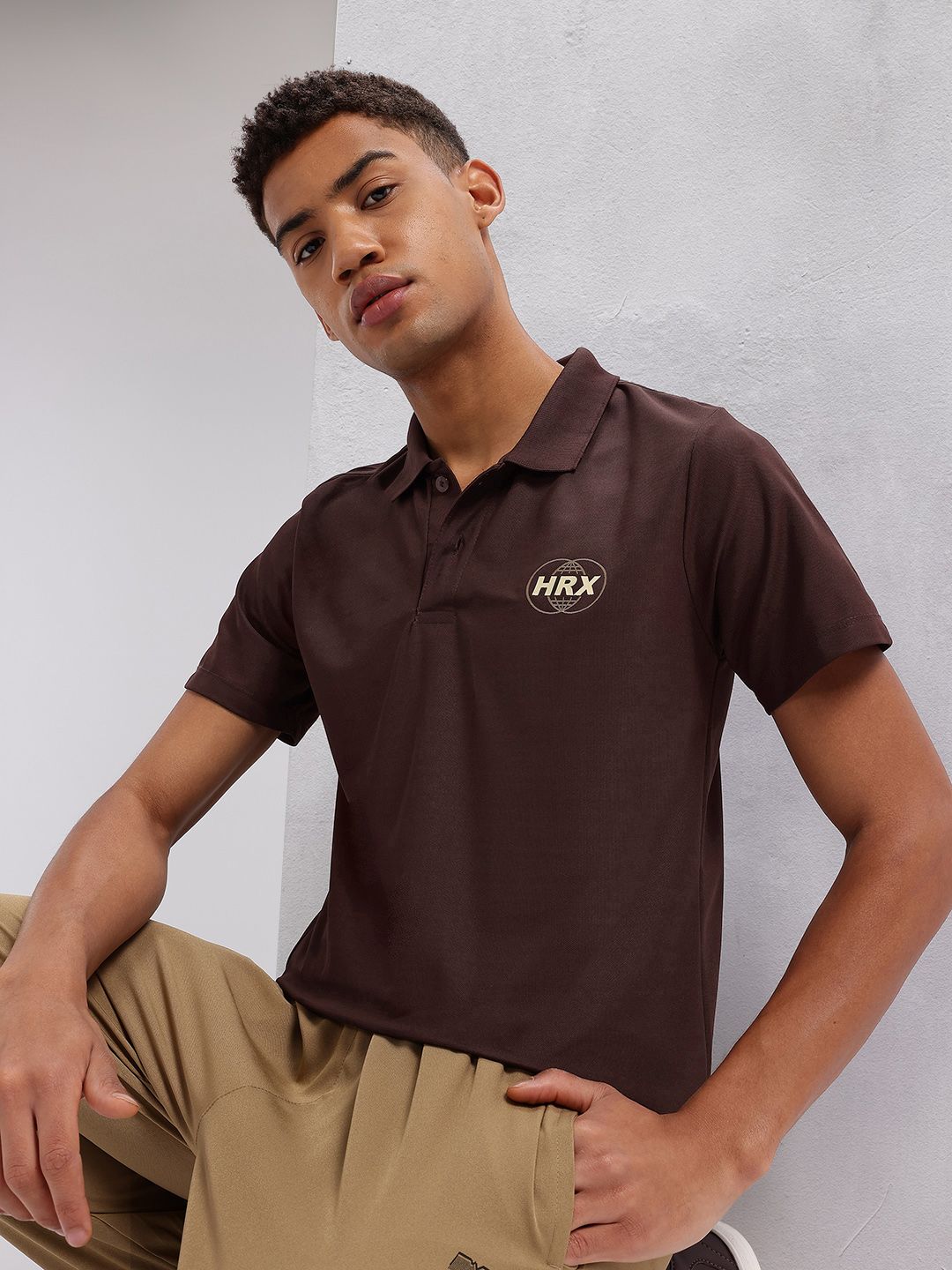 HRX by Hrithik Roshan Polo Collar T-shirt