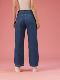 DressBerry Women Straight Fit High-Rise Stretchable Jeans