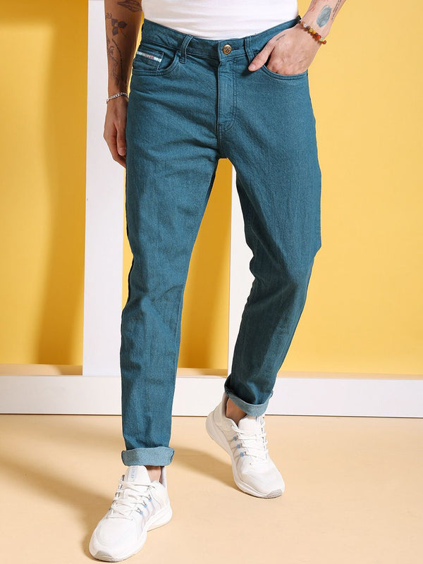 The Indian Garage Co Men Clean Look Slim Fit Stretchable Jeans