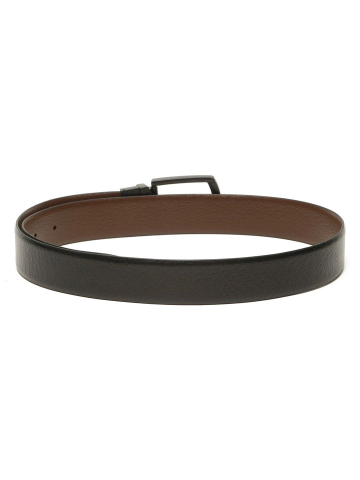 Teakwood Leathers Men Textured Leather Reversible Belt