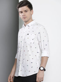 The Indian Garage Co Men Slim Fit Opaque Printed Casual Shirt