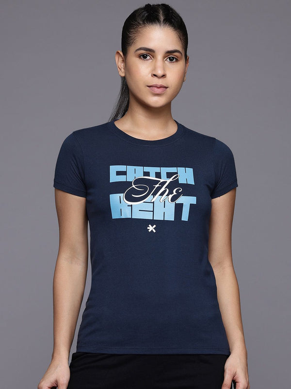 HRX by Hrithik Roshan Women Typography Printed Lifestyle T-shirt