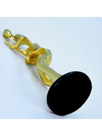 Cortina Resin Golden Sculpture Art Decor Statue for Home Decor