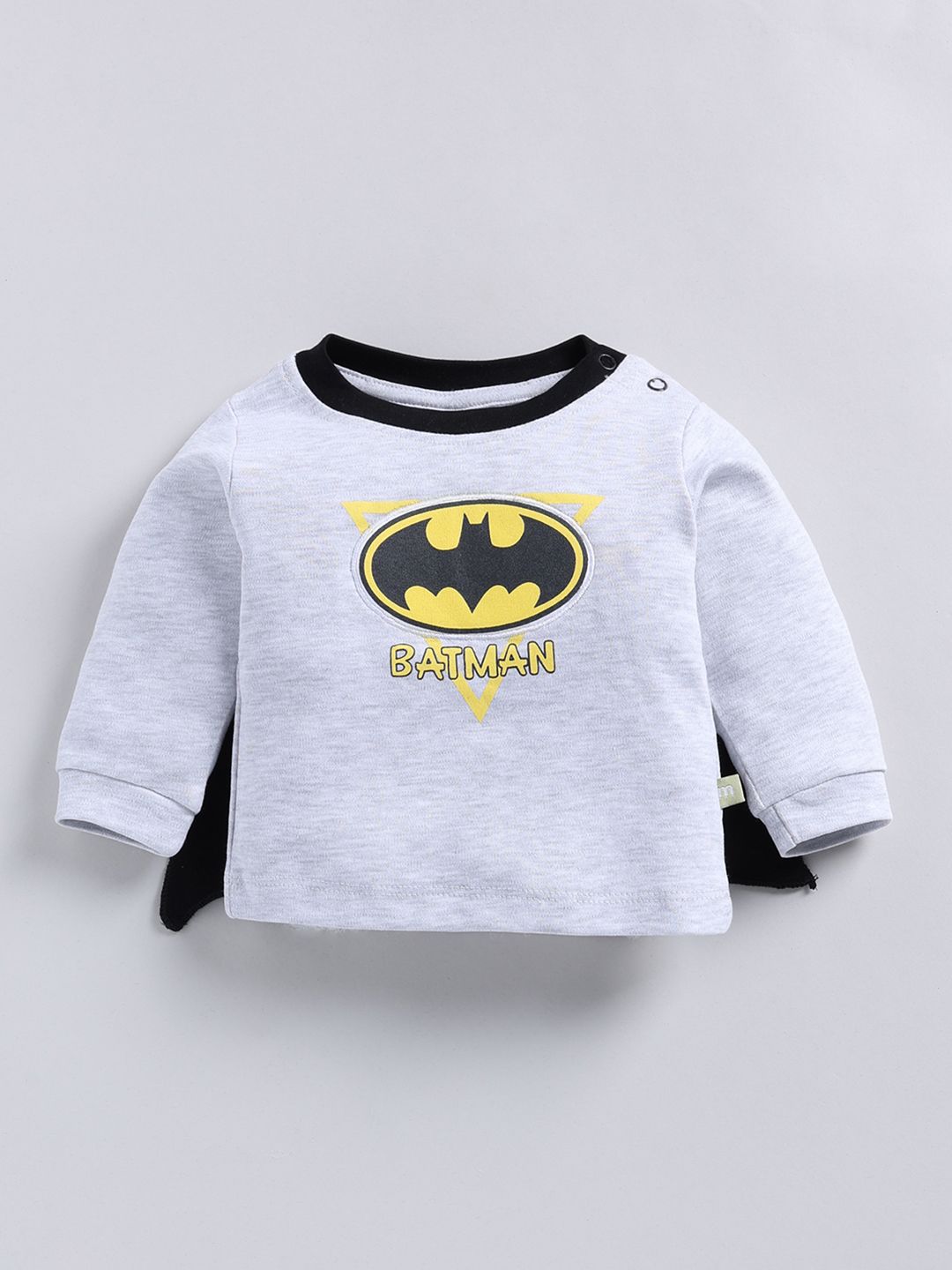 Moms Love Infant Boys Printed Pure Cotton Batman Clothing Set