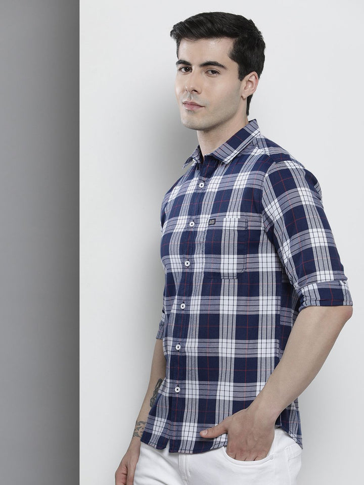 The Indian Garage Co Men Regular Fit Checked Casual Shirt