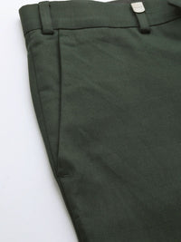 Park Avenue Men Self-Design Checked Formal Trousers