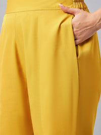 Antheaa Floral Printed Round Neck Tunic With Flared Palazzos Co-Ords