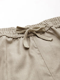 The Indian Garage Co Men Self Design Chinos Trousers