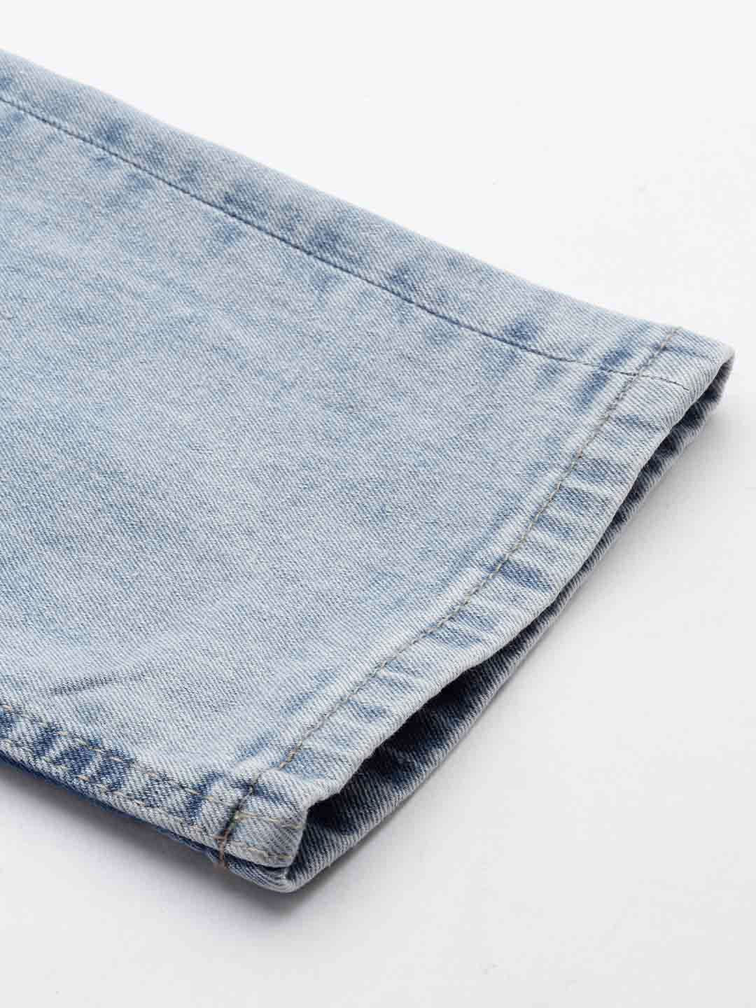 Being Human Men Slim Fit Low Distress Heavy Fade Stretchable Jeans