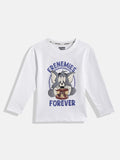 Happy Faces Boys Tom & Jerry Printed Pure Cotton T-shirt