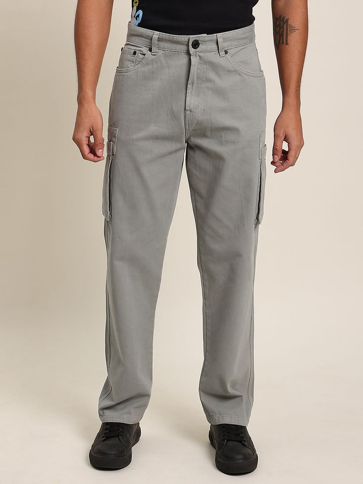Bene Kleed Men Straight Fit Pure Cotton Cargos Trousers