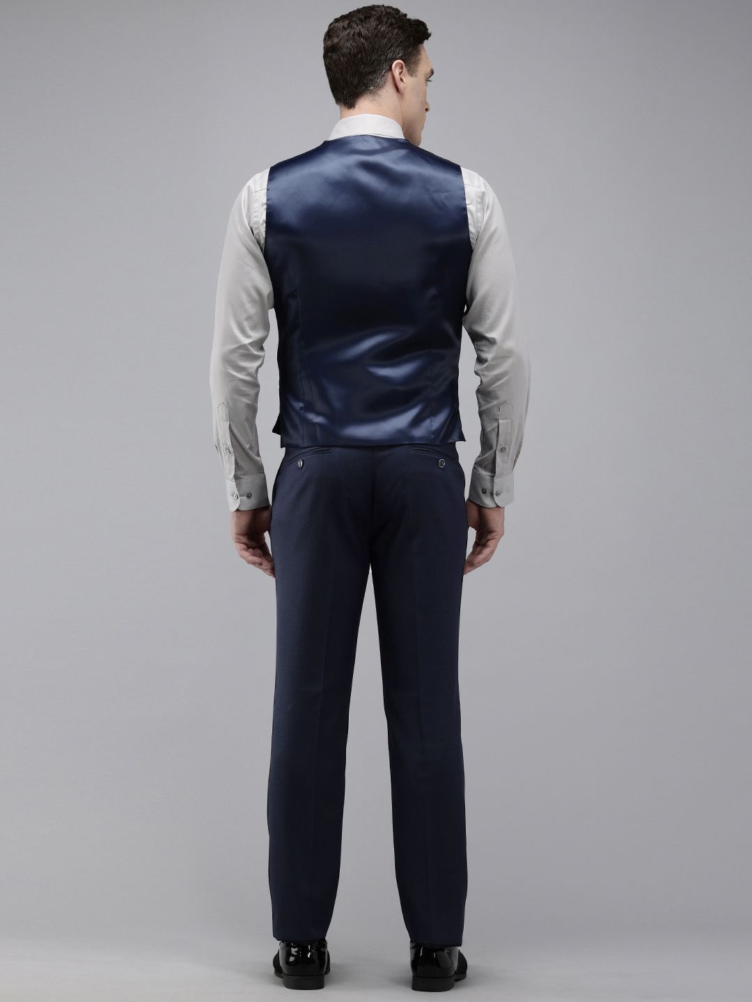 Park Avenue Self Design Single Breasted Super Slim Fit 3-Peice Suit