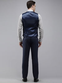 Park Avenue Self Design Single Breasted Super Slim Fit 3-Peice Suit