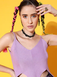 STREET 9 Elegant Lavender Solid Top