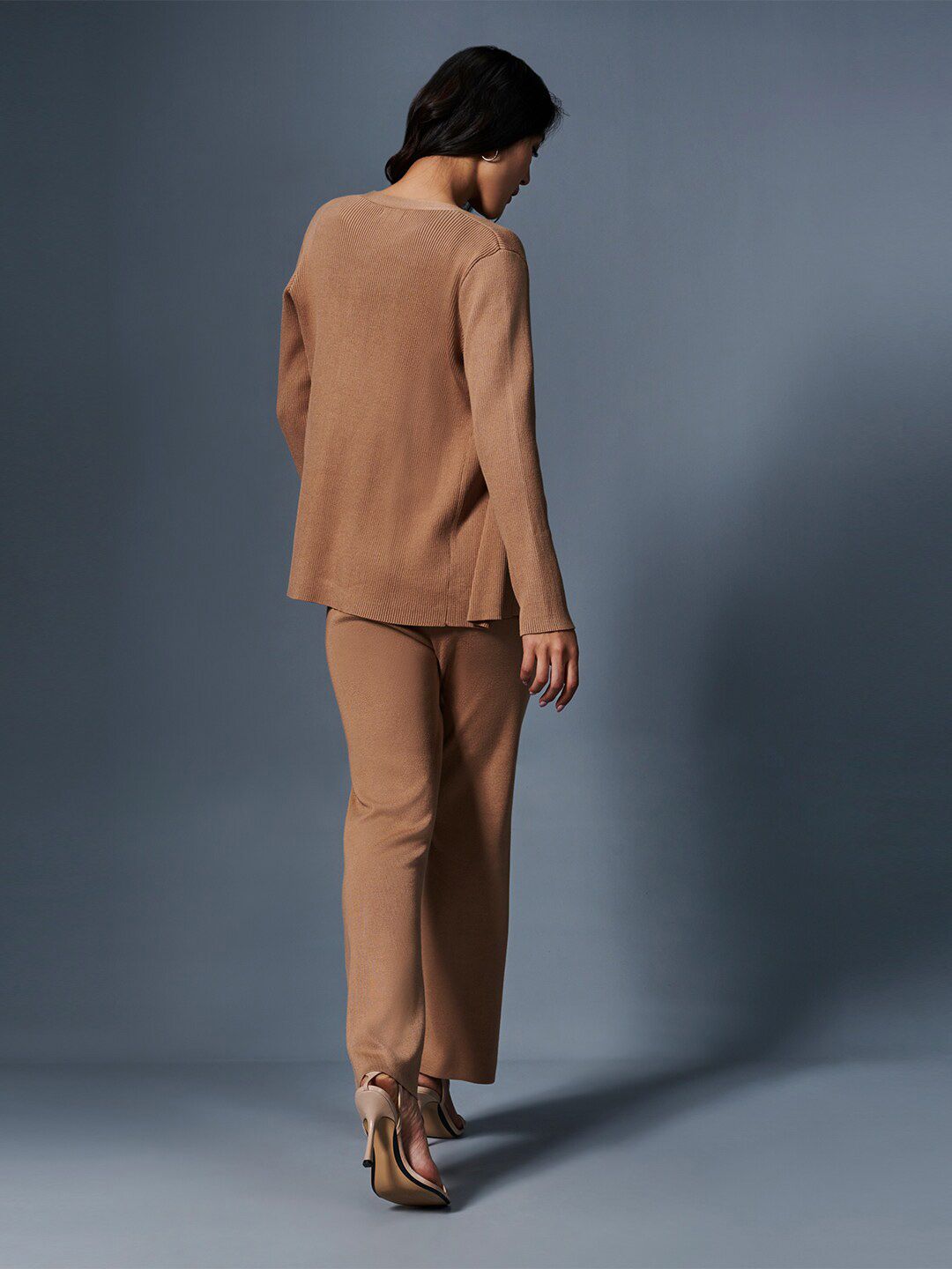 AND Sleeveless Crop Top With Trousers & Jacket