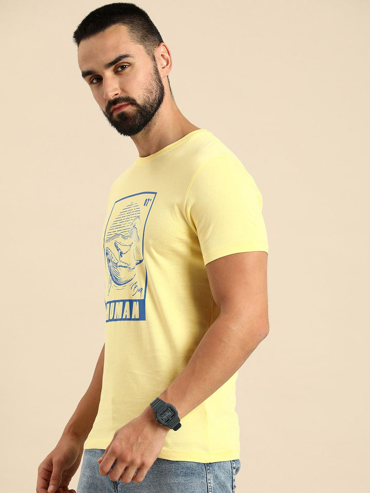 Being Human Pure Cotton Graphic Printed Casual T-shirt