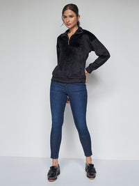 AND Shirt Collar Long Sleeves Sweatshirt