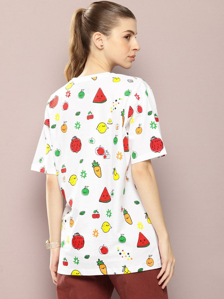 DILLINGER Printed Oversized Pure Cotton T-shirt