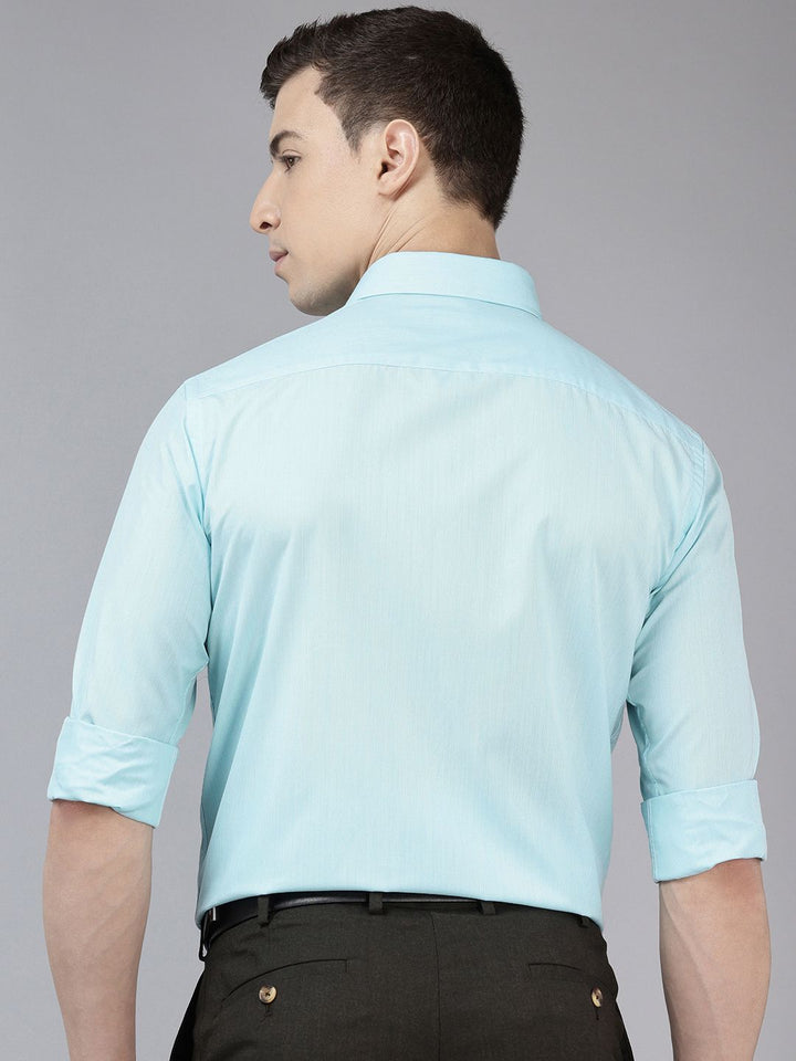 Park Avenue Slim Fit Textured Self Design Formal Shirt