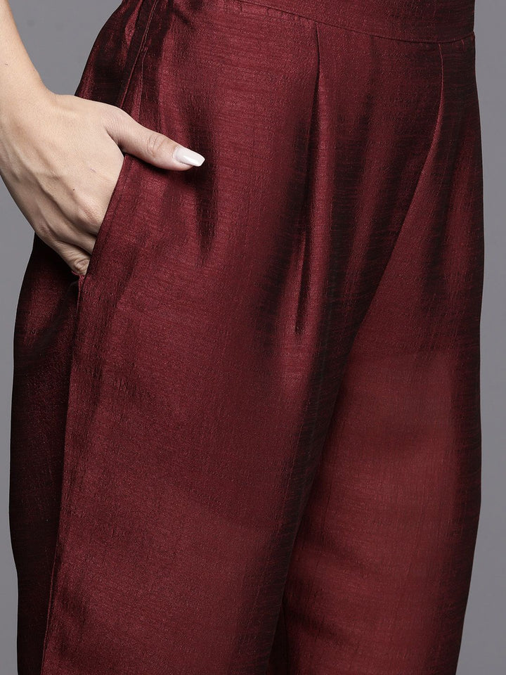 Libas Ethnic Motifs Embroidered Regular Sequinned Kurta with Trousers & Dupatta