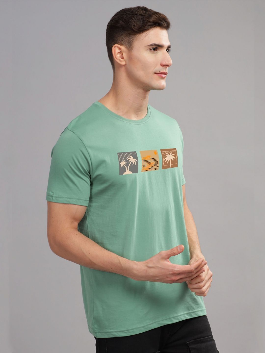 ADRO Men Printed T-shirt