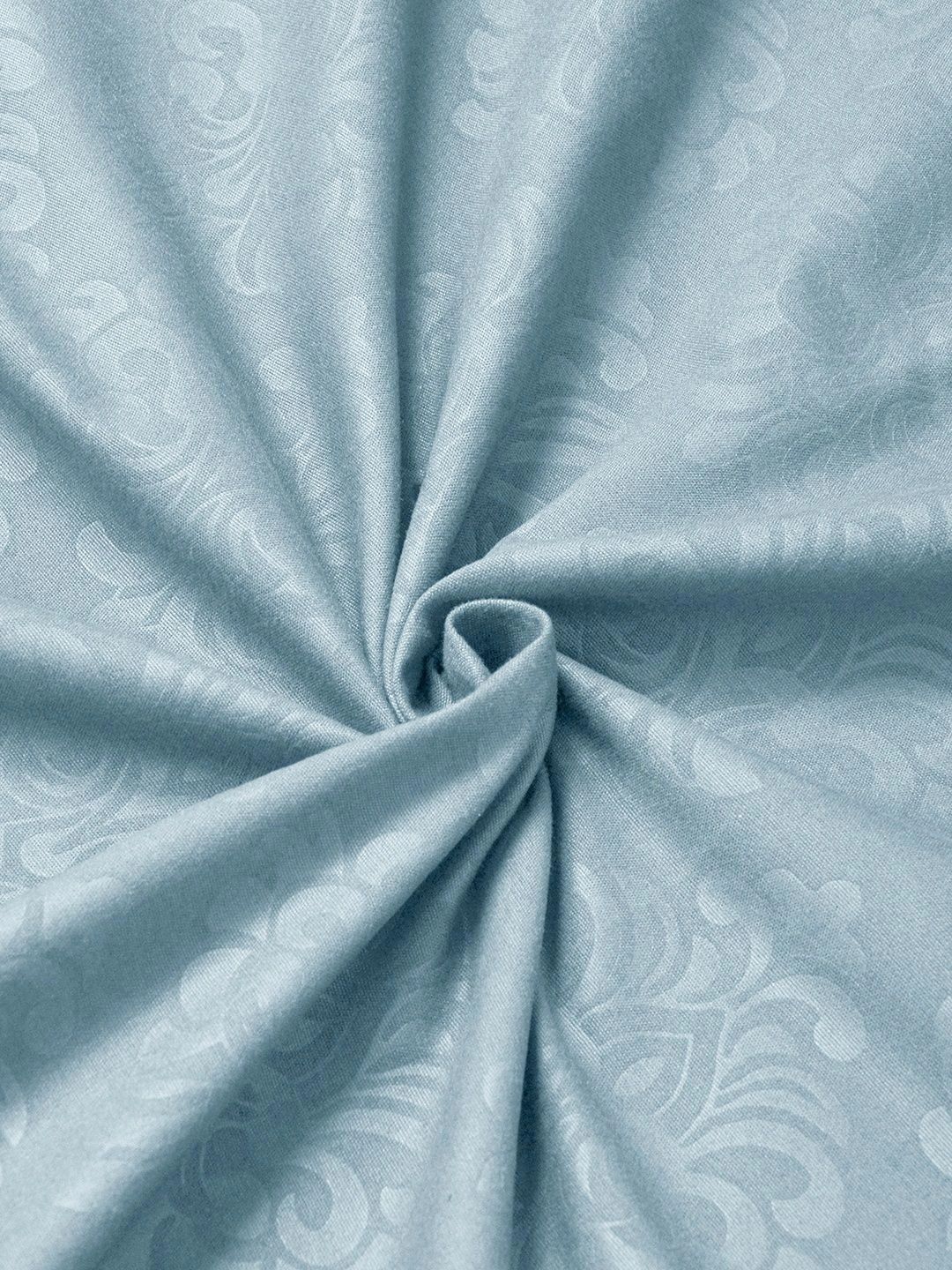 Moda Rapido X KLOTTHE Blue & White Floral 300 TC King Bedsheet with 2 Pillow Covers