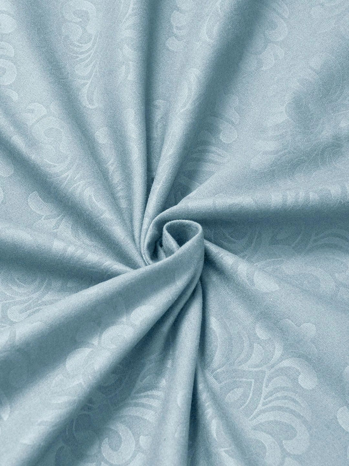 Moda Rapido X KLOTTHE Blue & White Floral 300 TC King Bedsheet with 2 Pillow Covers