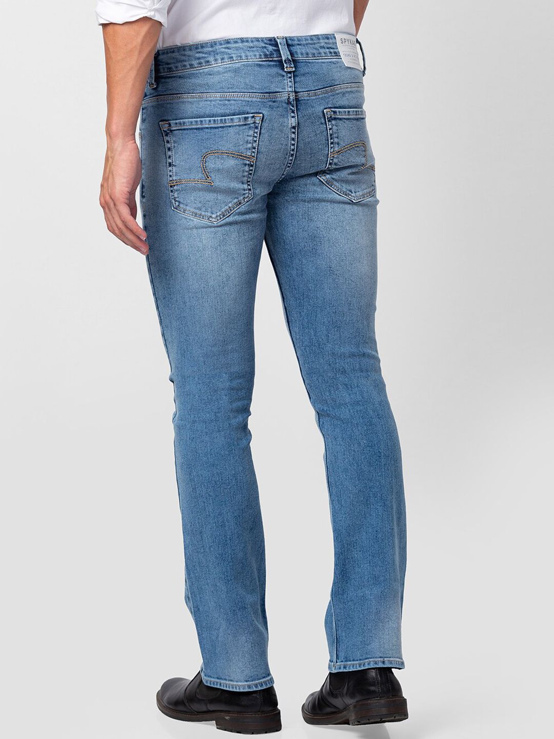 SPYKAR Men  Low Distress Light Fade Stretchable Cotton Jeans