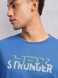 HRX by Hrithik Roshan Typography Printed Rapid-Dry Training T-shirt
