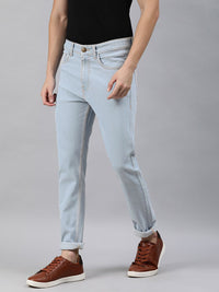 Urbano Fashion Men Blue Slim Fit Mid-Rise Clean Look Stretchable Jeans