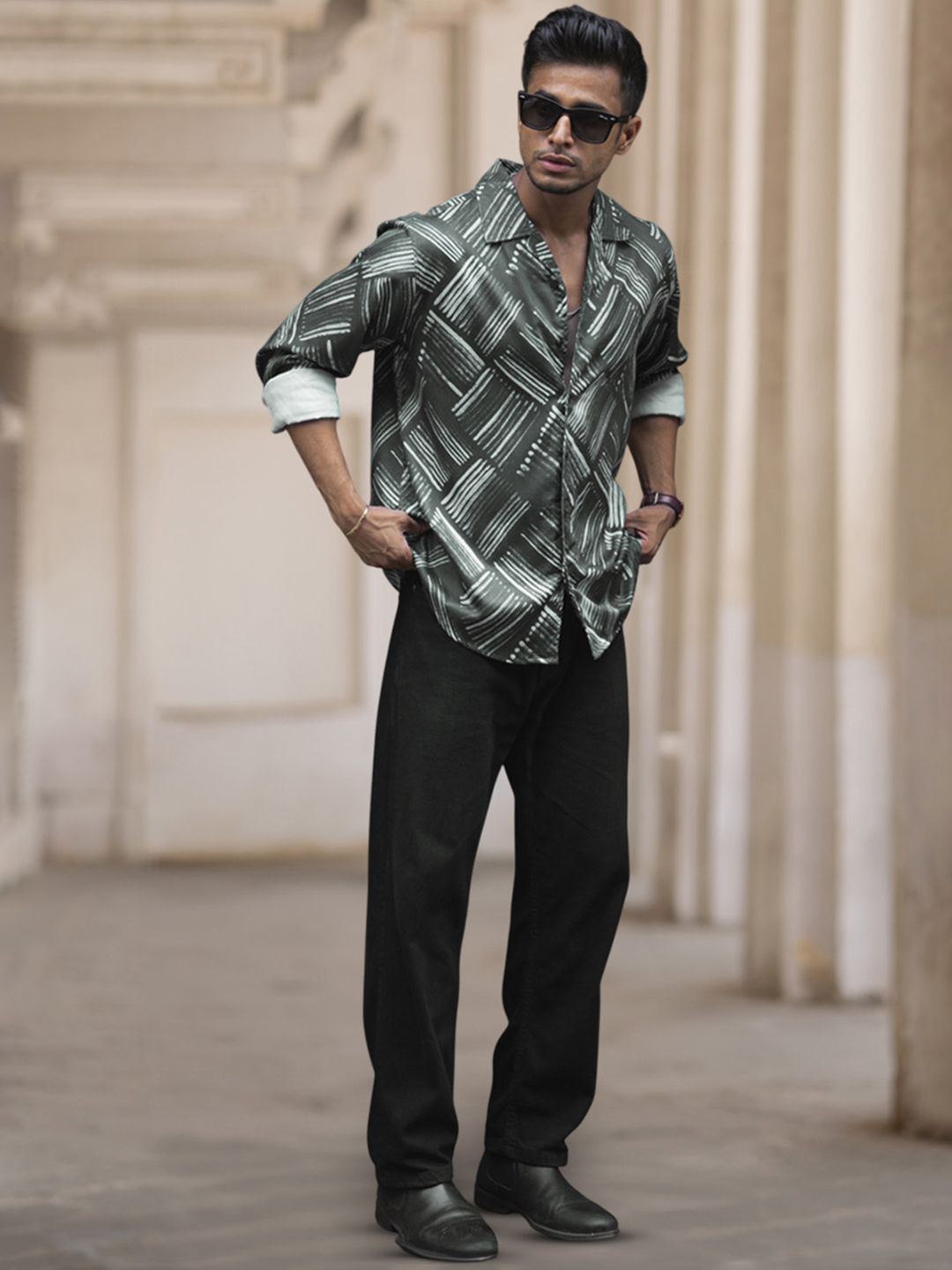 Powerlook Men Opaque Printed Casual Shirt
