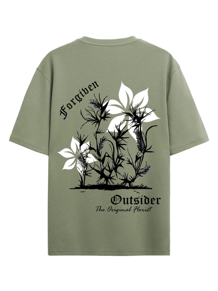 ADRO Men Graphic Printed Round Neck Cotton Oversized T-Shirt