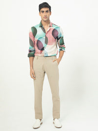 RARE RABBIT Men Drent Abstract Printed Slim Fit Shirt
