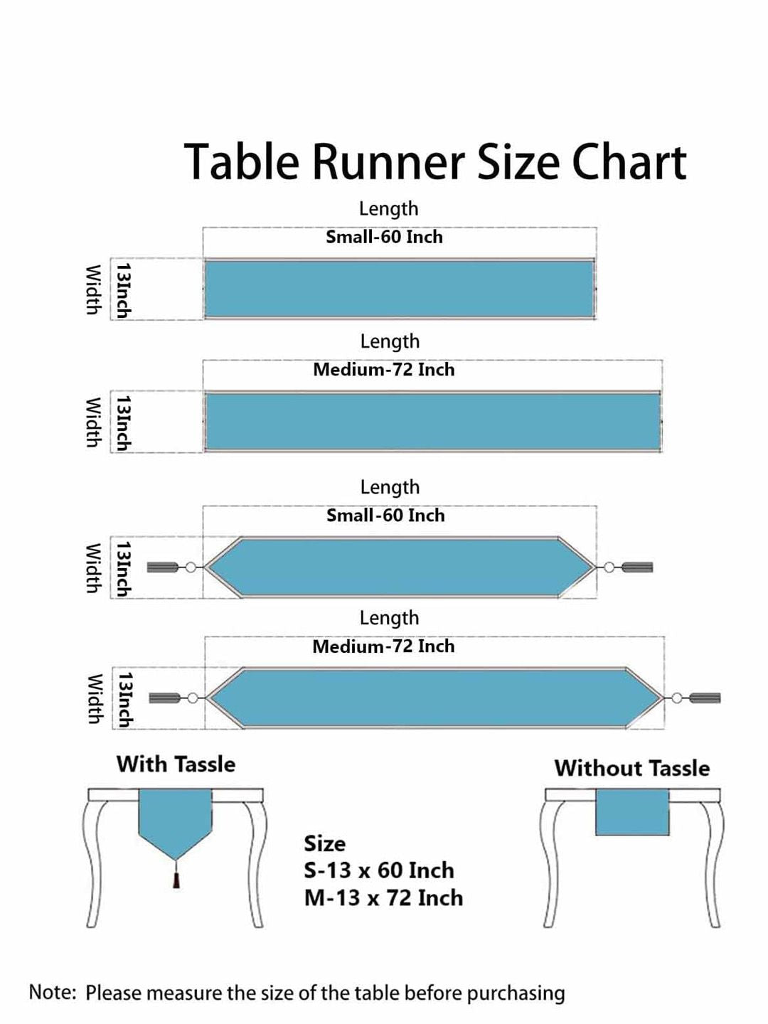 STITCHNEST Black & White Striped Acrylic Table Runner