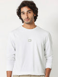 RARE RABBIT Men Glitch Round Neck Sweatshirt