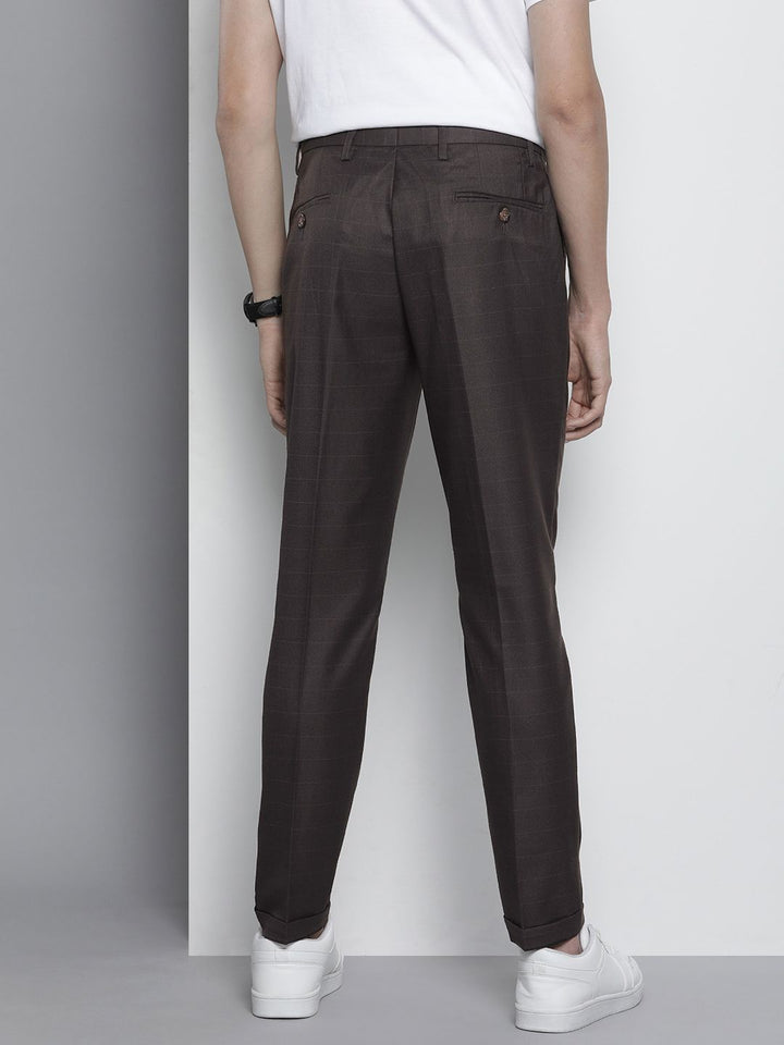 The Indian Garage Co Self Design Regular Fit Chinos Trousers