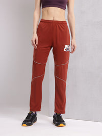 HRX by Hrithik Roshan Women Typography Printed Rapid-Dry Running Track Pants
