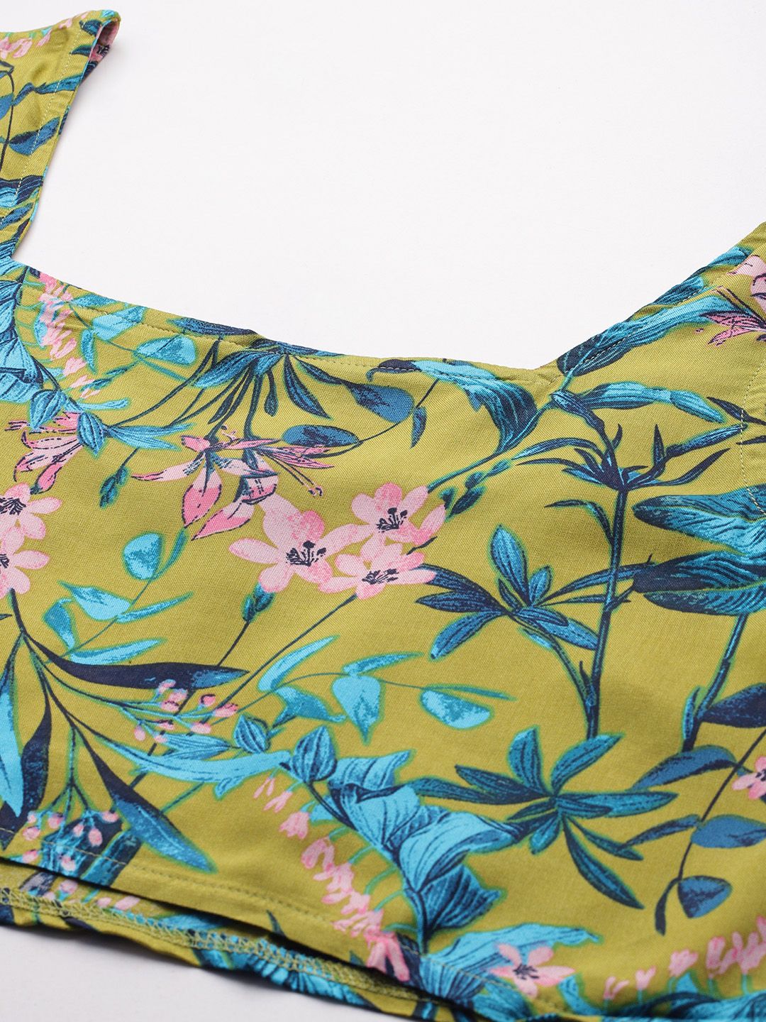 all about you Shoulder Straps Floral Print Crop Top