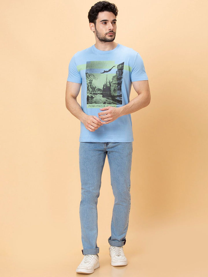 Being Human Graphic Printed Slim Fit Casual T-shirt