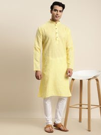 SOJANYA Kurta Linen Kapas Pejal Lelaki