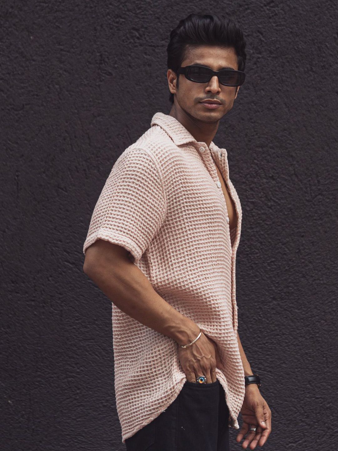 Powerlook Men Opaque Checked Casual Shirt