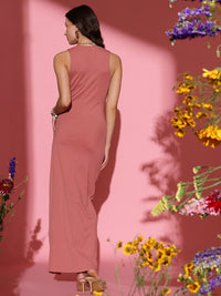 STREET 9  V Neck Sleeveless Bodycon Dress