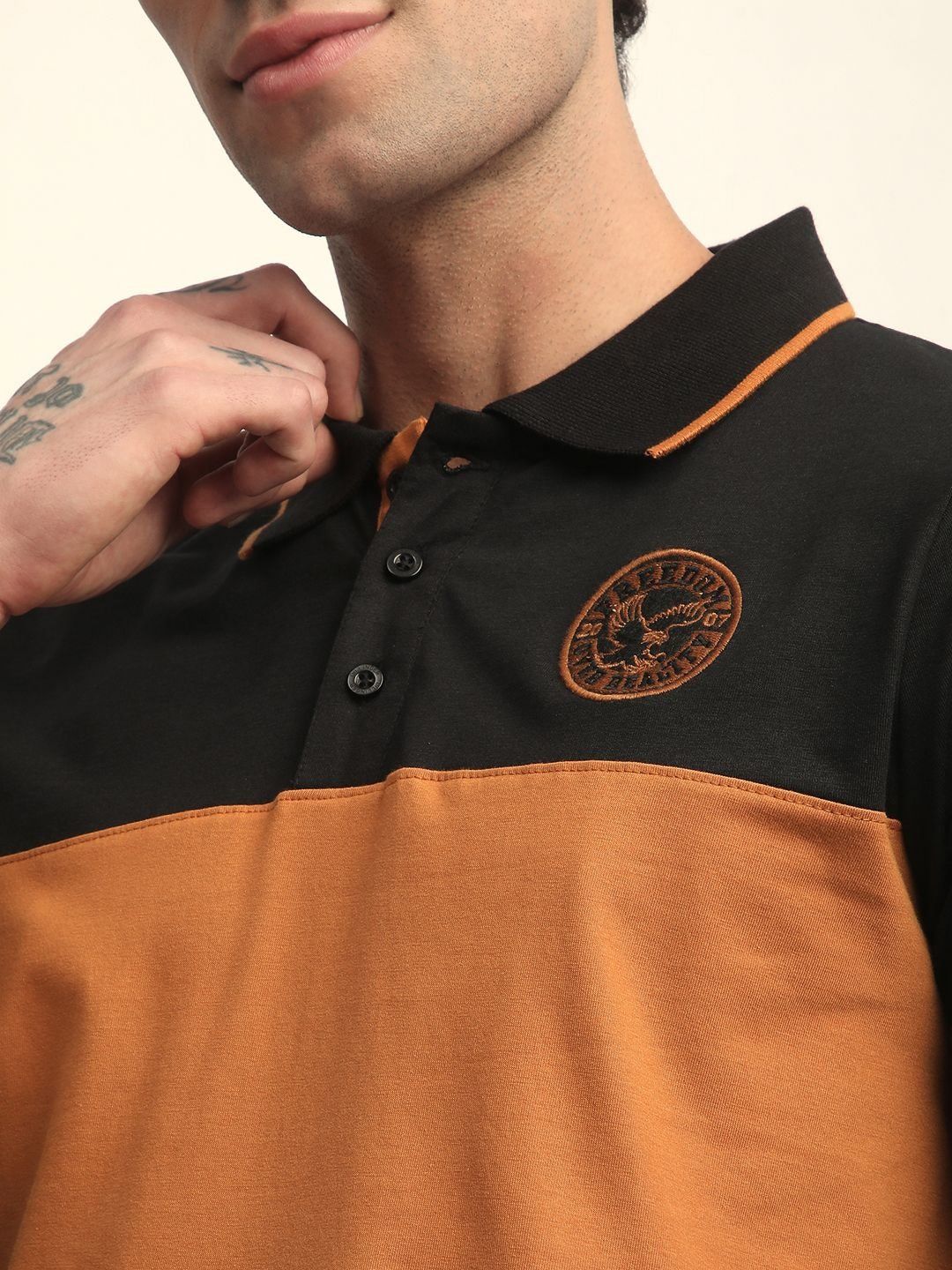DILLINGER Men Long Sleeve Regular Fit Polo Tshirt