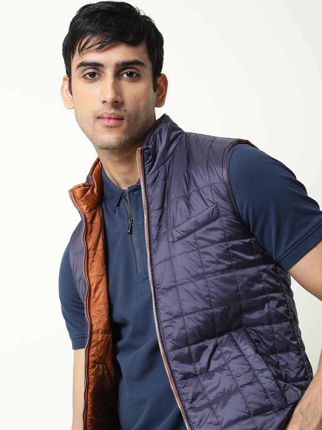 RARE RABBIT Men Fillex Puffer Reversible Quilted Jacket